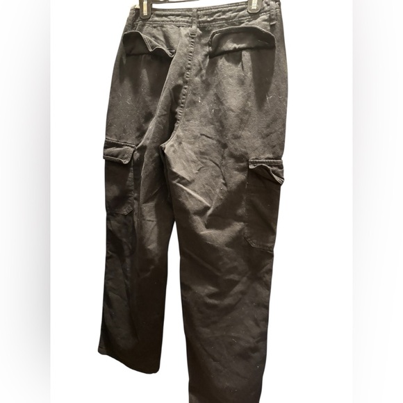 Zara Black Denim Cargo pants size 6 - Picture 3 of 5